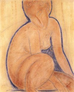 Amedeo Modigliani Crouched Nude Germany oil painting art